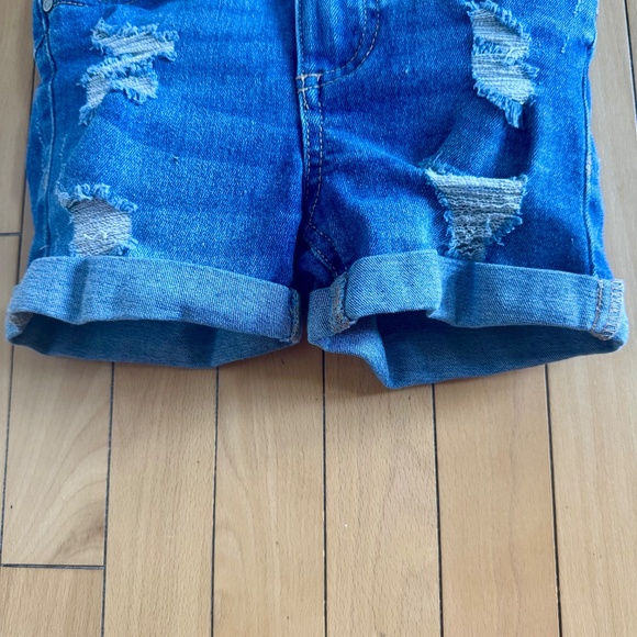 3 for$14 Blue Denim Kids Shorts Urban Kids Size 4 Elastic Waist and Zipper Fly - Picture 5 of 10